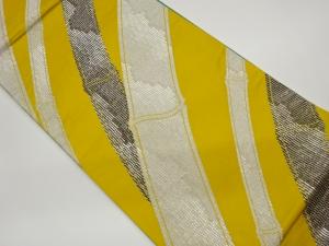 竹模様織出し袋帯